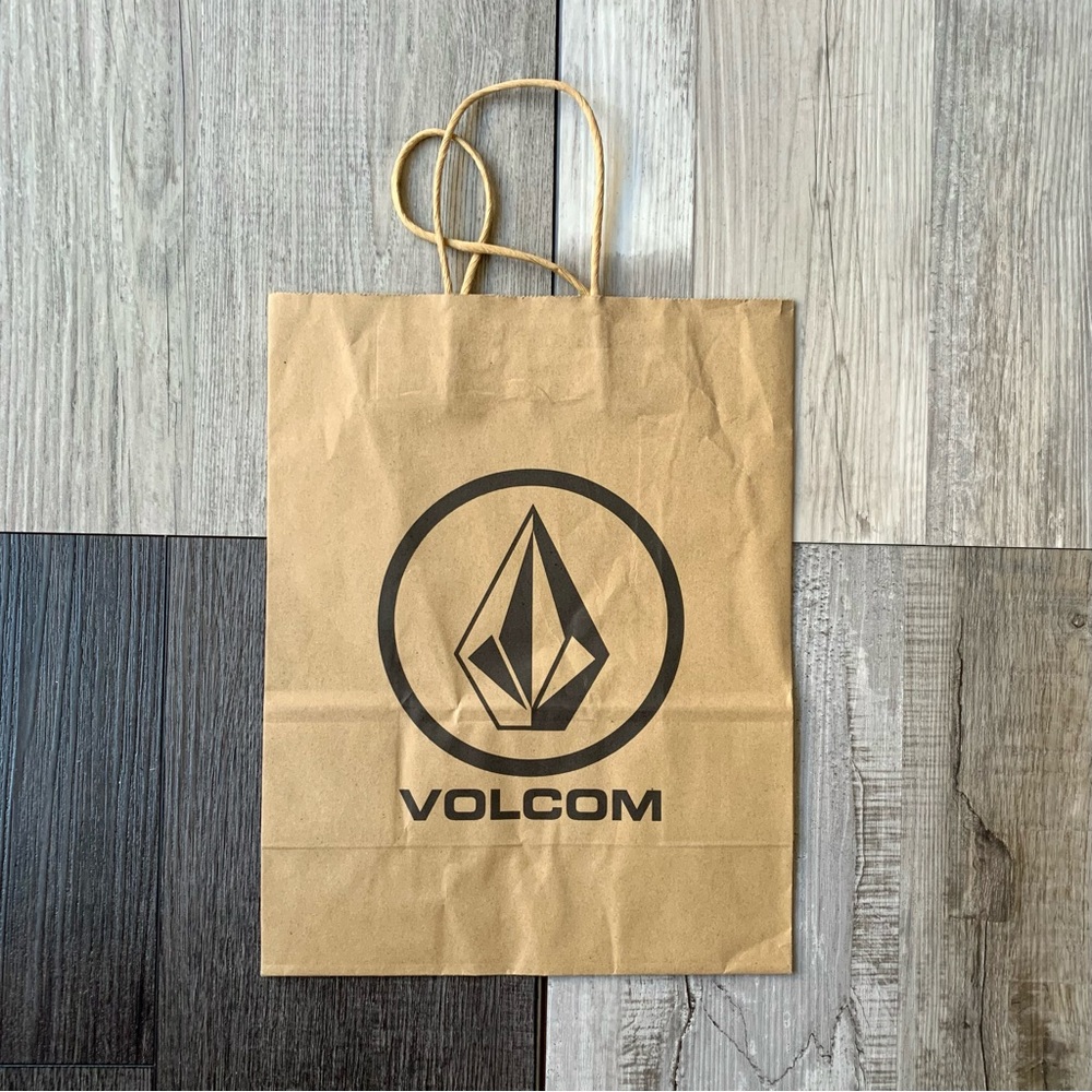 VOLCOM Paper Shopping Gift Bag 10x13x5